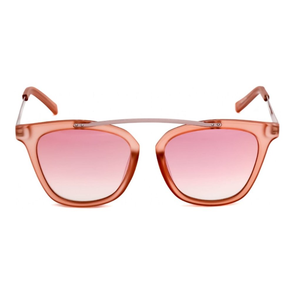G by Guess Translucent Pink/Silver Mirrored Sunglasses